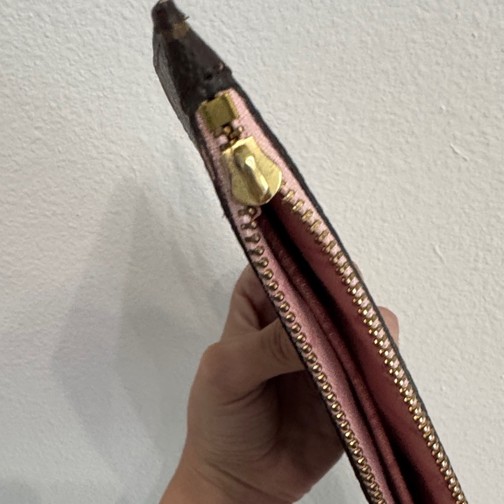 Monogram Wristlet with pink interior - Picture 6 of 12